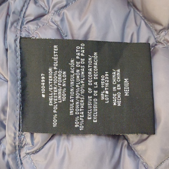 32 Degrees Heat SZ M Gray Full Zip Quilted Puffer Jacket - Picture 6 of 9